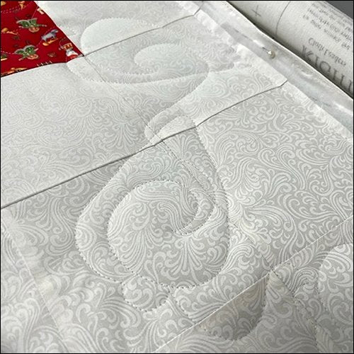 Christmas Ornaments Swirls - quilting pantograph