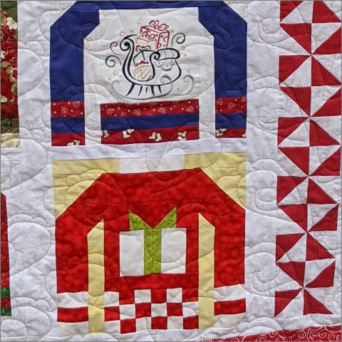 Christmas Ornaments Swirls - quilting pantograph