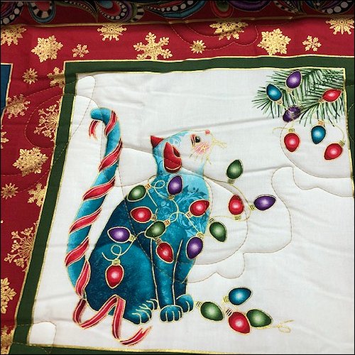 Christmas Ornaments Swirls - quilting pantograph