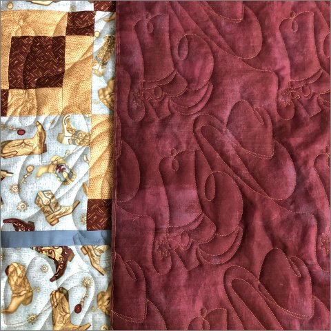Cowboy Rodeo - quilting pantograph