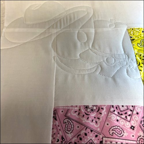 Cowboy Rodeo - quilting pantograph