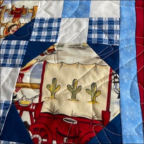 Cowboy Rodeo - quilting pantograph