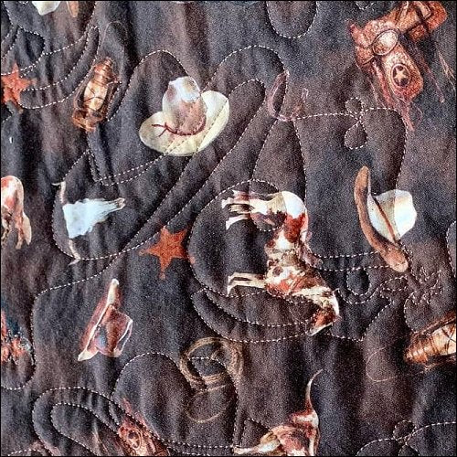 Cowboy Rodeo - quilting pantograph