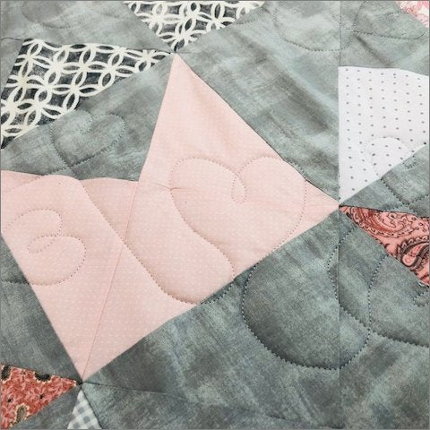 Dancing Hearts - quilting pantograph