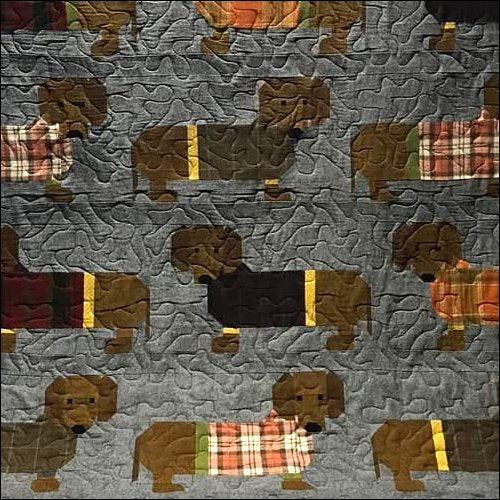 Dexter's Dog Bone - quilting pantograph