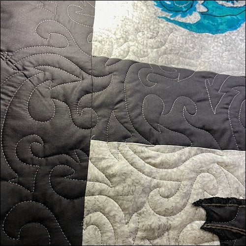 Dragon Tails - quilting pantograph