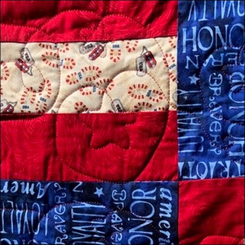 Falling Stars - quilting pantograph