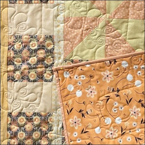 Fancy Feathers Flip - quilting pantograph