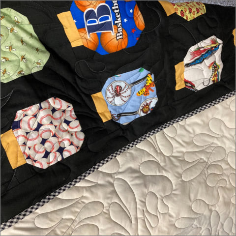 Floating Feathers - quilting pantograph