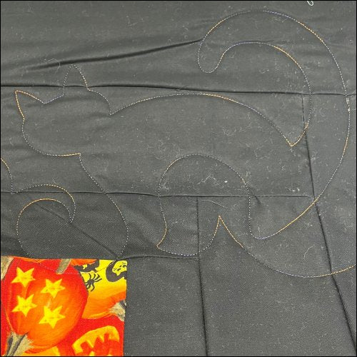 Halloween Cat - quilting pantograph