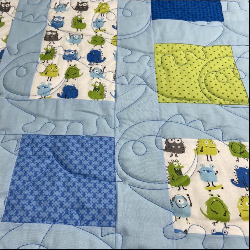 Happy Dinosaur - quilting pantograph