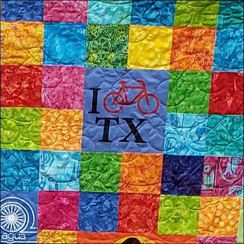 Lisa's Bicycle - quilting pantograph