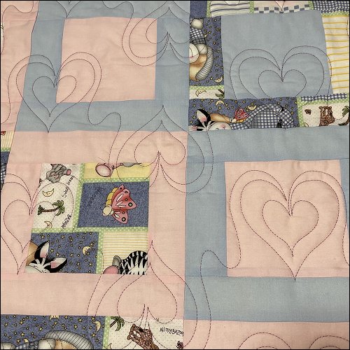 Nana's Hearts - quilting pantograph