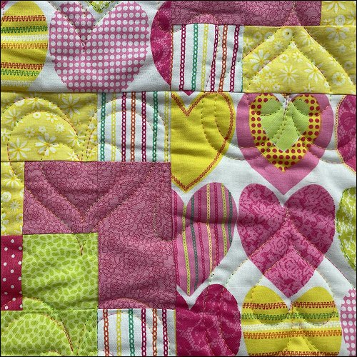Nana's Hearts - quilting pantograph