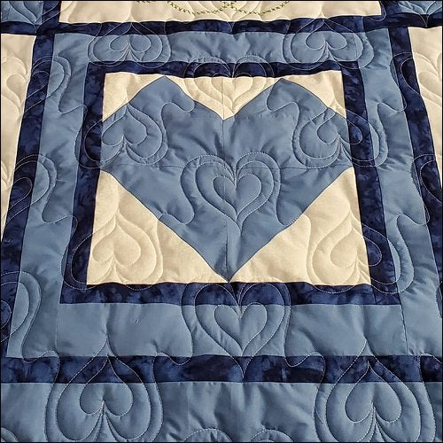 Nana's Hearts - quilting pantograph