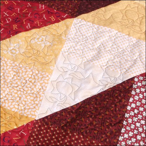 Sunflowers for Ukraine - Free Quilting Pantograph