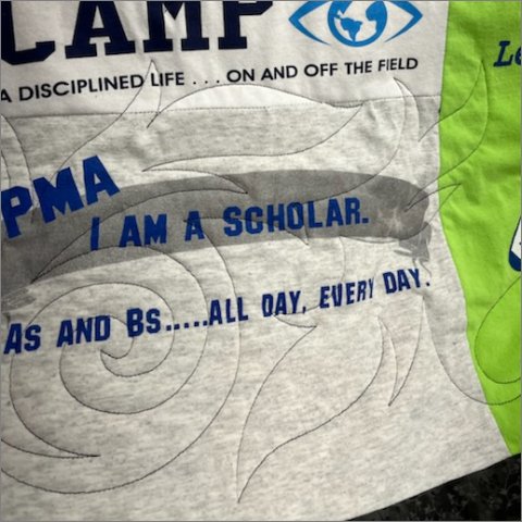 Swirling Leaves Border - quilting pantograph