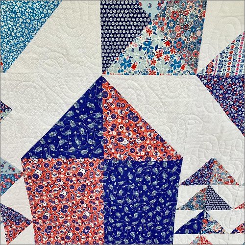 Swirly Bandits Flip - quilting pantograph