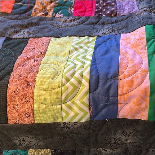 Swirly Waves - quilting pantograph