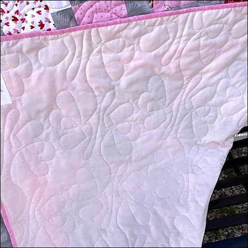 Two Hearts Flip - quilting pantograph