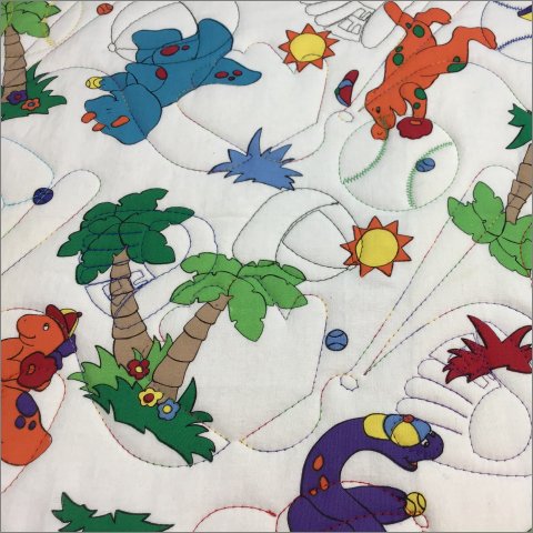 Tyler's Baseball Game - quilting pantograph