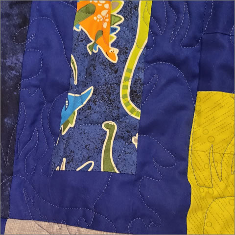 Xander's Dinosaur- quilting pantograph