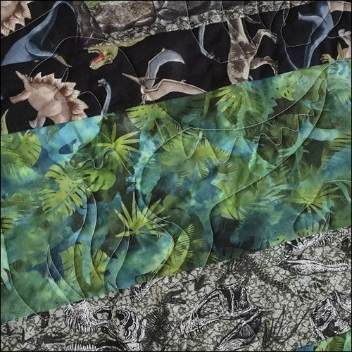 Xander's Dinosaur- quilting pantograph