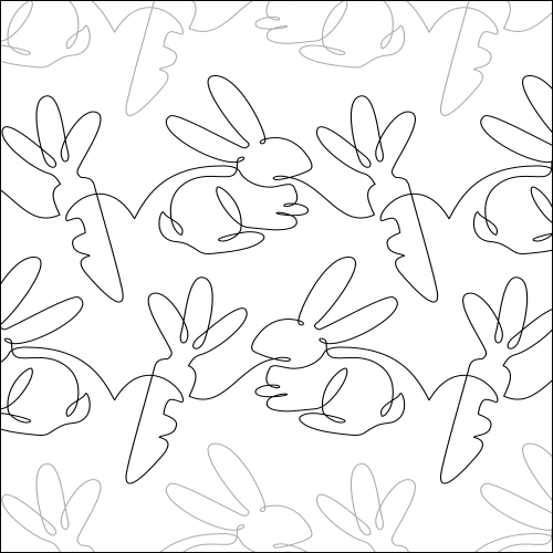 Benjamin Bunny- quilting pantograph