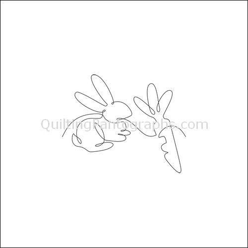 Benjamin Bunny- quilting pantograph