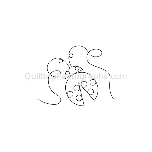 Ladybug Garden - quilting pantograph