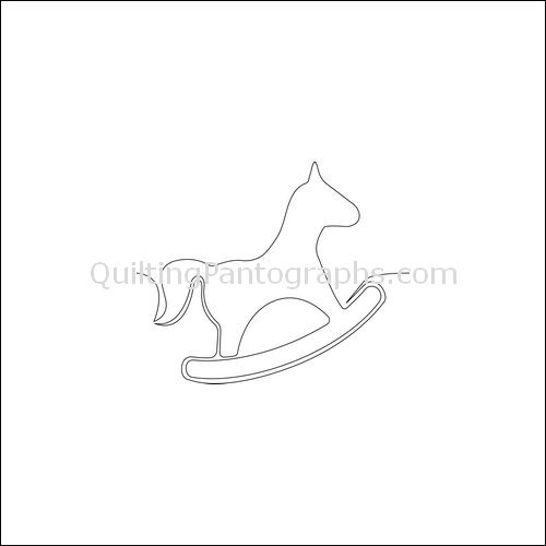 Bobby's Rocking Horse - quilting pantograph