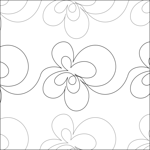 Butterfly Breeze - quilting pantograph