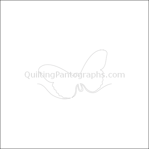 Butterfly Wings - quilting pantograph
