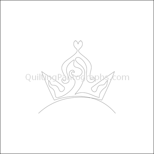Ava's Crown - quilting pantograph