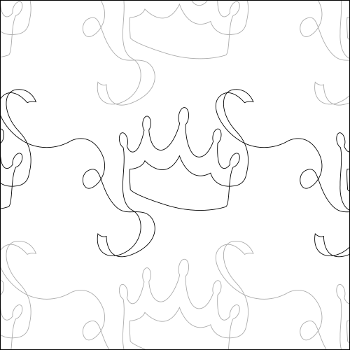 Kingston's Crown - quilting pantograph