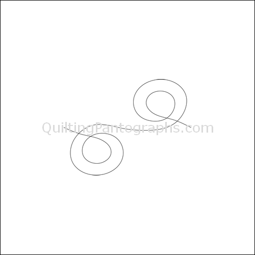 Circle Swirls - quilting pantograph