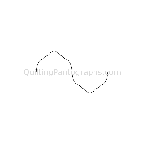 Clams Flip Nest - quilting pantograph