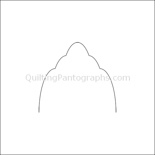 Clams High Nest - quilting pantograph