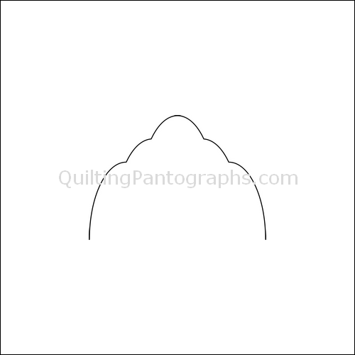 Clams Low Nest - quilting pantograph