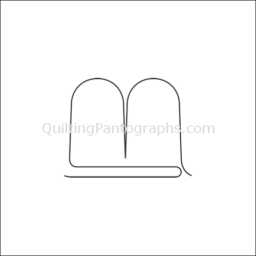 Clamshell Double - quilting pantograph