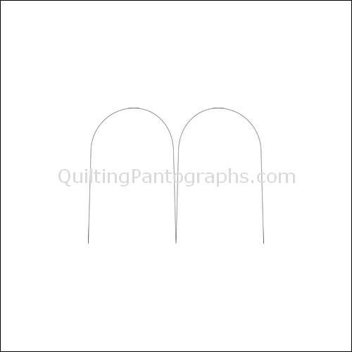 Clamshell Single - quilting pantograph