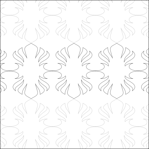 Fan Low Stack - quilting pantograph