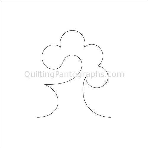 Feather Swirls - quilting pantograph