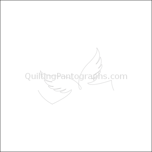 Angel Feathers - quilting pantograph
