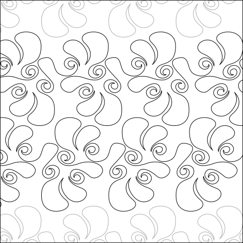 Fancy Feathers - quilting pantograph