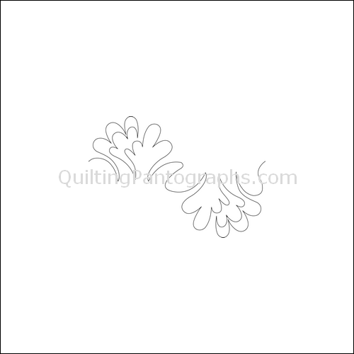 Feather Flower Flip - quilting pantograph
