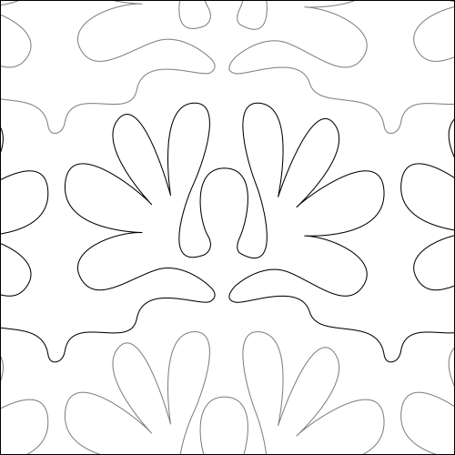 Feather Headdress - quilting pantograph