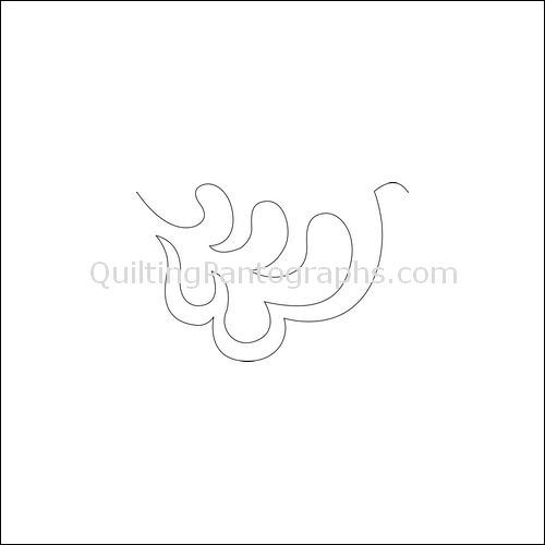 Feather Palm - quilting pantograph