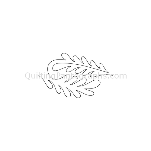 Feather Spin - quilting pantograph