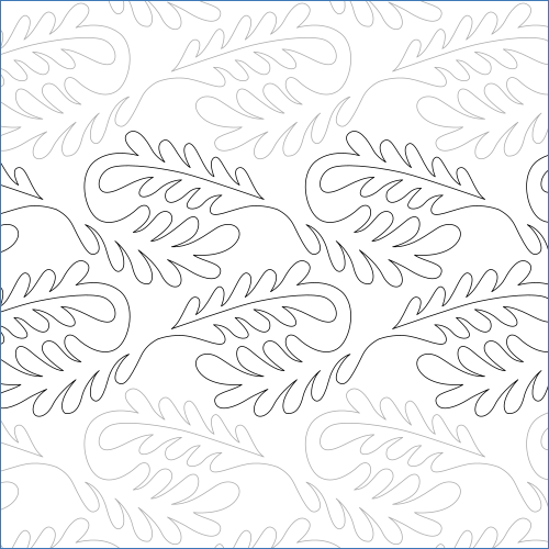 Feather Spin - quilting pantograph